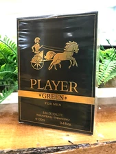 Fragrance Couture Player Green Cologne Men 3.4oz Eau De Toilette Natural Spray