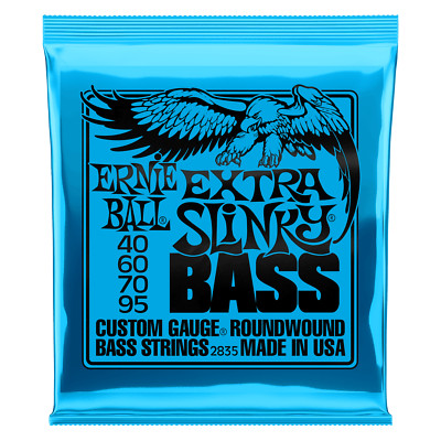 Ernie Ball extra schräg nickelgewickelte elektrische Basssaiten (40-95)