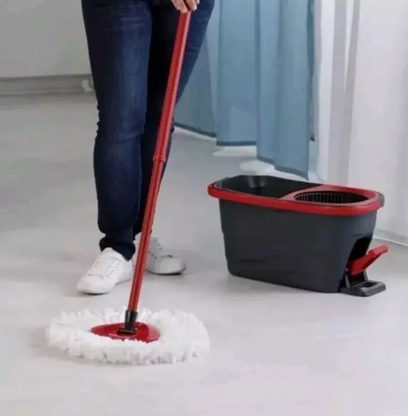 Vileda Turbo Spin Smart Microfibre Mop and Bucket Set Brand New Free