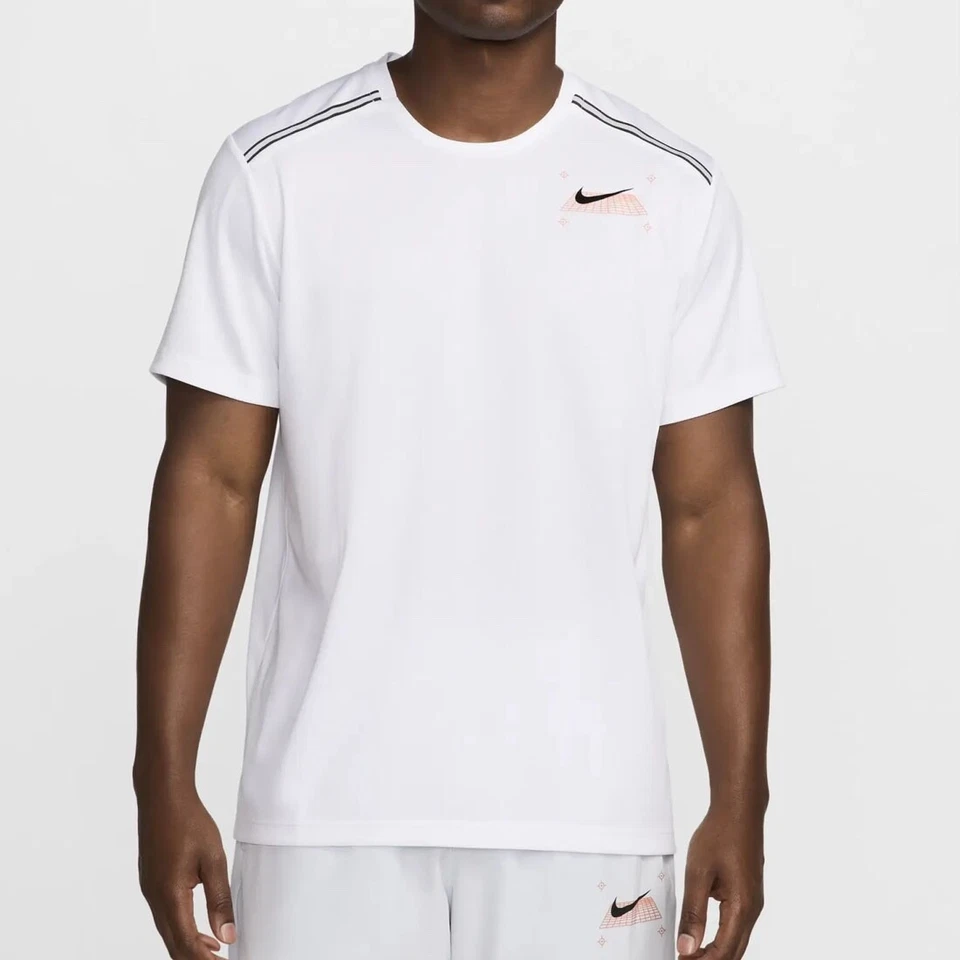 Nike Miller Short Sleeved T Shirt Men's Gym Performance Training Graphic Top - Image 2 of 4