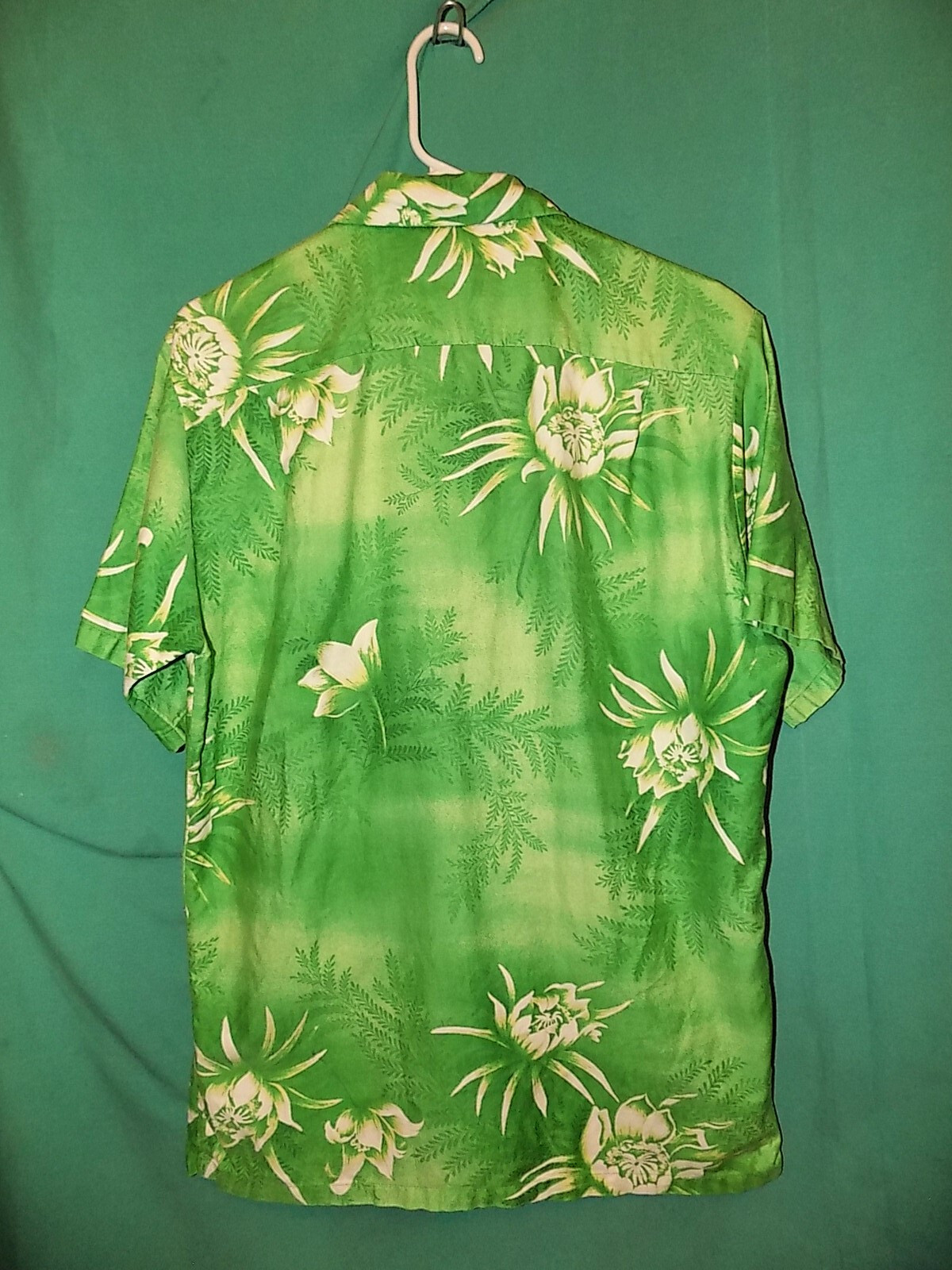 Exc! Vtg 60s PARADISE HAWAII HAWAIIAN SHIRT, OHANA FABRIC SELVEDGE
