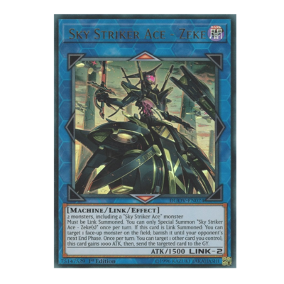 SKY STRIKER ACE - ZEKE *** ULTRA RARE DUOV-EN024 MINT/NM YUGIOH