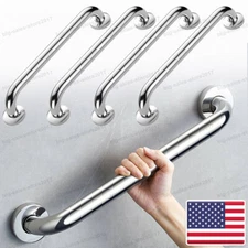 4Pcs Stainless Steel Bathroom Bathtub Grab Bar 12” Handicap Safety Hand Rails US