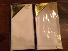 2 Vintage Packages Handkerchiefs Stitched Made in U.S.A. NOS D5