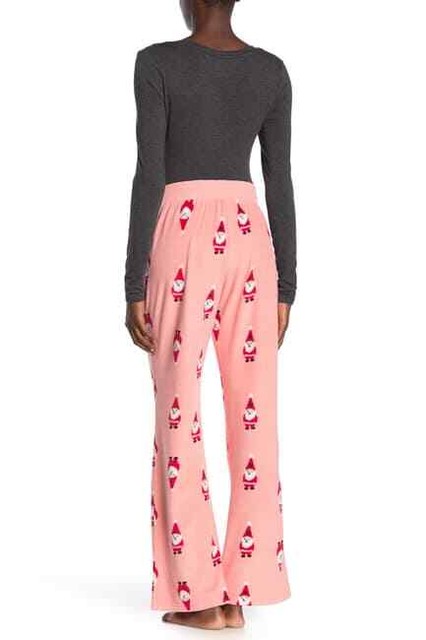 Press Microfleece Pajama Pants Pink Bride Santa Gnome L for sale online | eBay