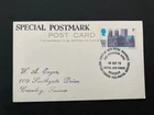 1970 British RAF Bruggen Visit Princess Anne Special Postmark postcard
