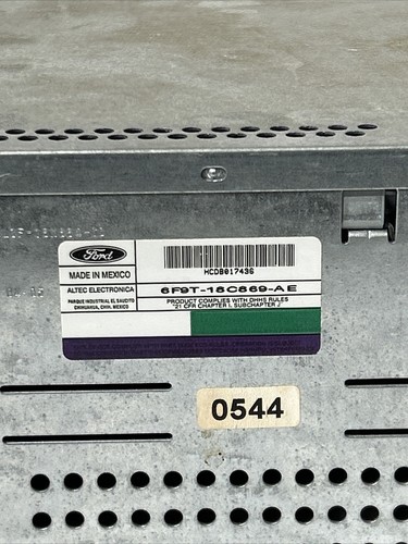 2006 Ford Mustang Radio Receiver CD AM FM OEM Part 6F9T-18C869-AE *UNTESTED* - Picture 2 of 4