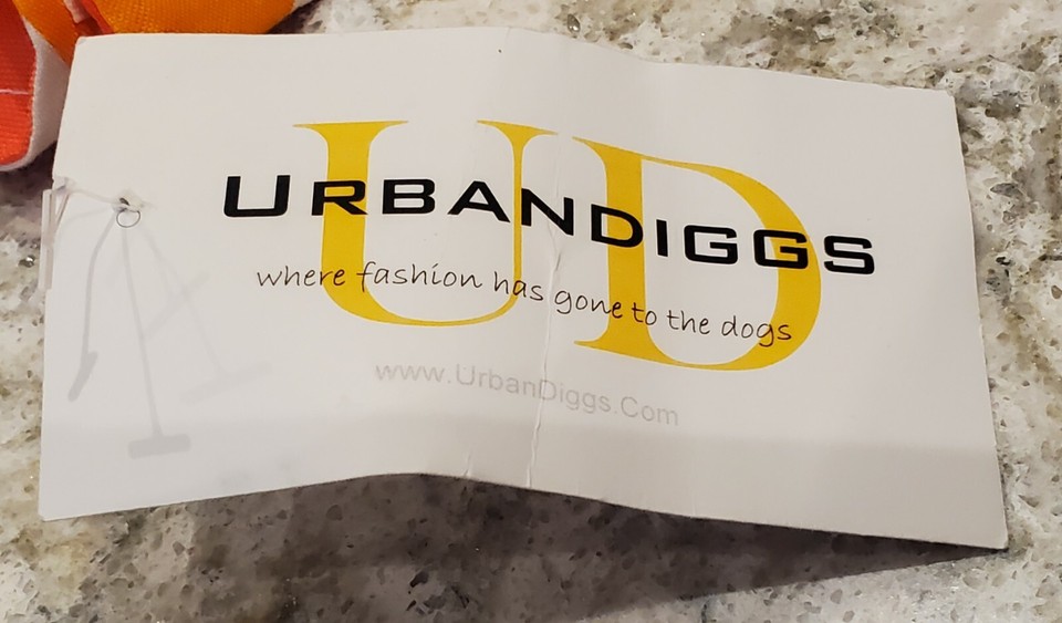 Ruff N' It Bright Orange Rain Jacket Polka Dot LiningSize 16