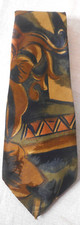 Merced High Fashion Mens Necktie Geometric Multi-Color 100 Polyester Korea 60"