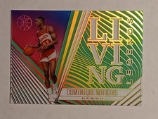 Dominique Wilkins 2020-21 Panini Illusions Living Legends Emerald Acetate Hawks