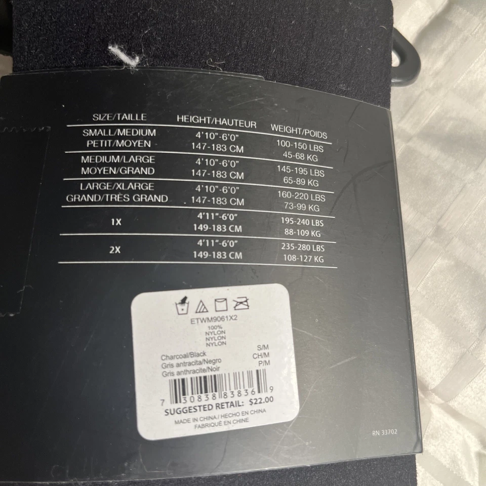 Medias para mujer Ellen Tracy opacas negras marrones nuevas con etiquetas 2 pares pequeñas medianas Foto 4 de 4