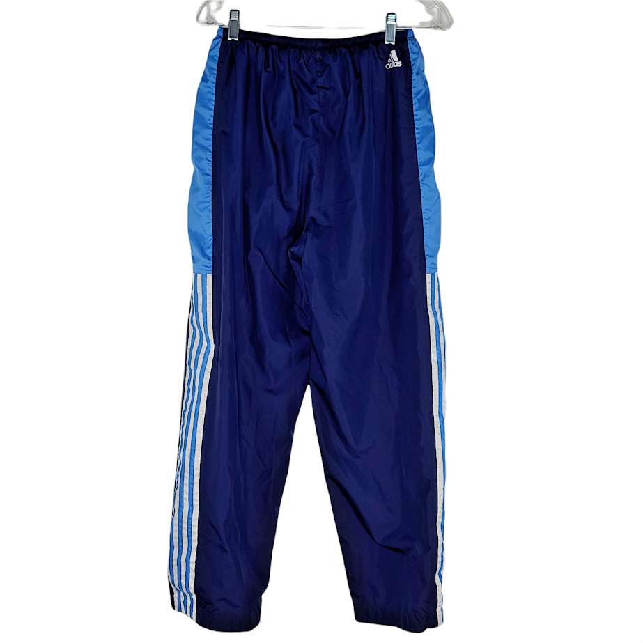 Adidas Windbreaker Jogging Pants Men's 【超特価】 Large Elastic Size Blue Waist 開店記念セール