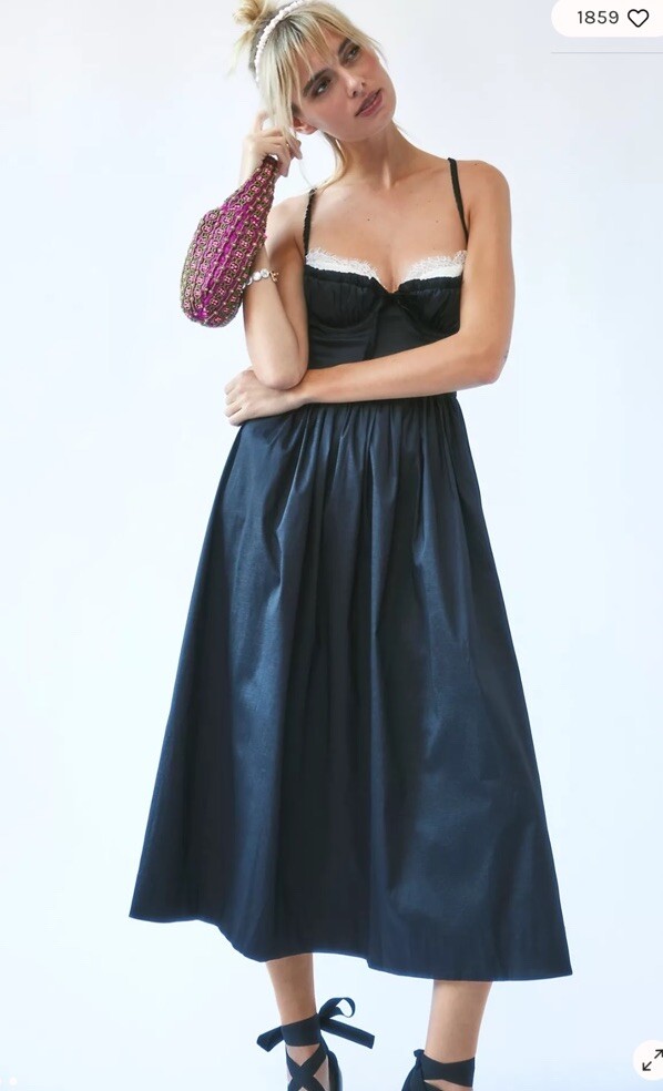 chinese dress ladies For Love & Lemons Billie Pointelle Midi Dress – Shop at the Mix main image 1