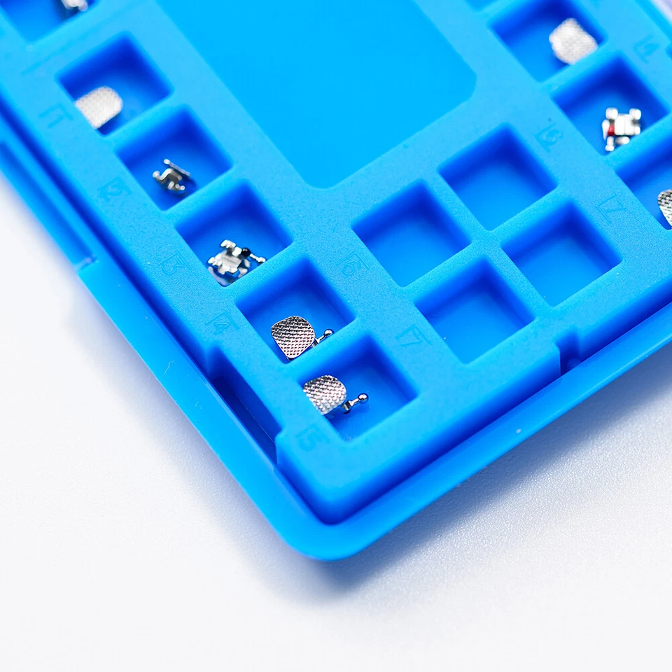 Paquete de 10 soportes metálicos dentales ortodoncia mini Roth/MBT 022 gancho 345 CNC Foto 3 de 4