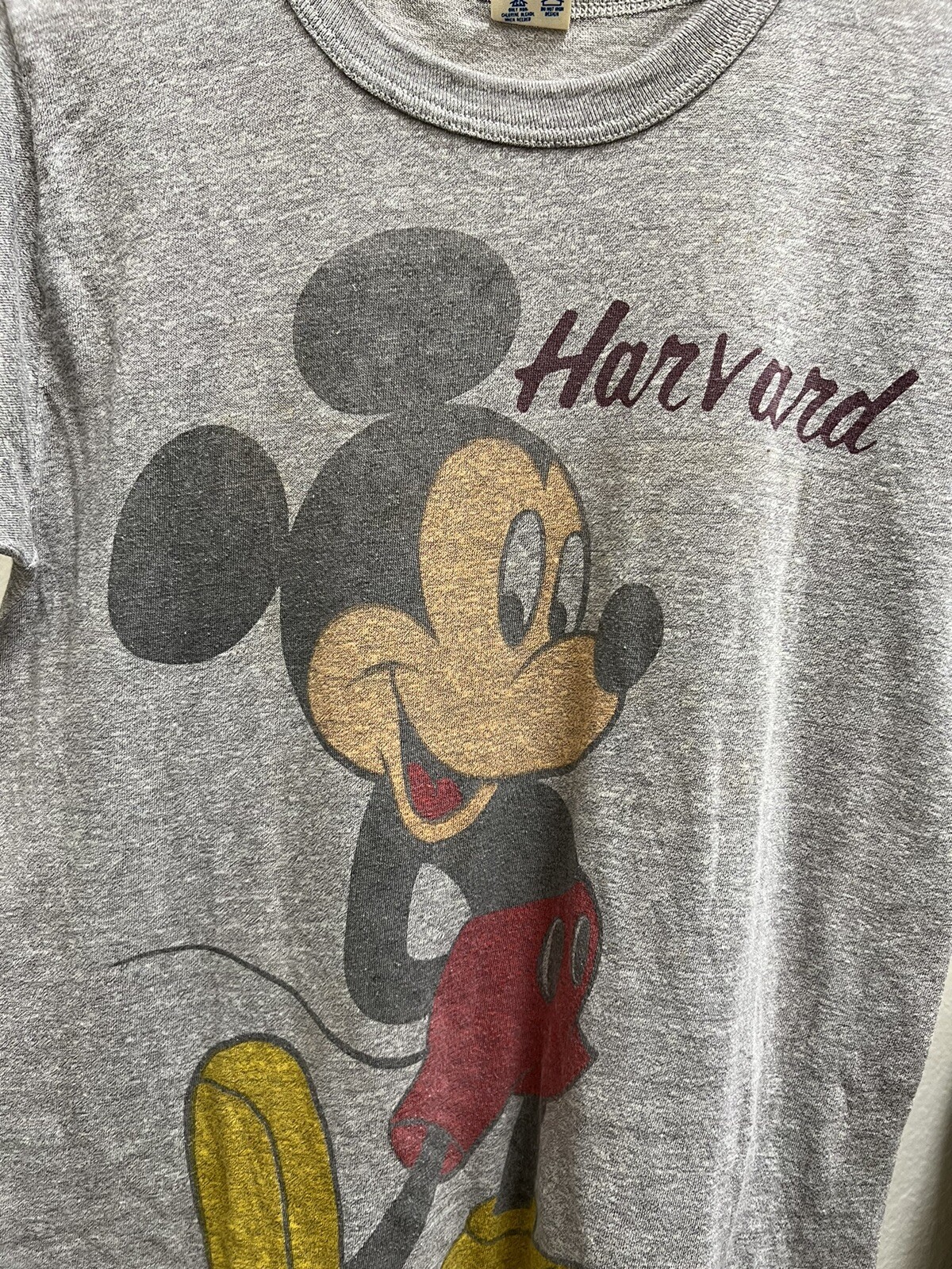 Vintage 80s Harvard Mickey Mouse Women’s T-Shirt … - image 2