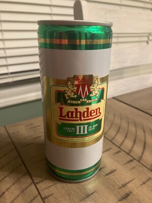 Vintage Lahden Erikois Tall Boy Finnish Beer Steel Can Vintage 1980s- Imported