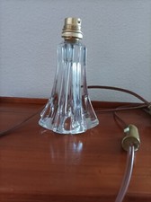 Pied de lampe en cristal H 14 cm