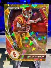 2021 Tyler Vaughns Panini Prizm Draft Picks Gold Ice Prizm Rookie Card #160 USC
