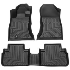 Car Floor Mats For 2019-2023 Subaru Forester Black All-weather Tpe Rubber Liner
