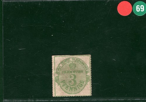 Germany States HANNOVER Stamp 3pf Mint MNG RGREEN69 - Picture 3 of 6