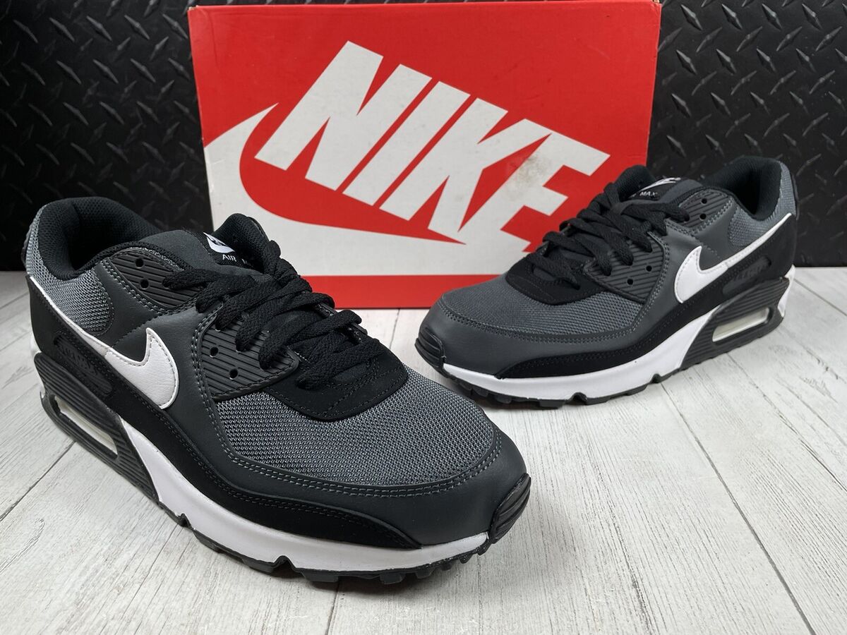 Size 12.5 - Nike Air Max 90 Classic Black White Iron Grey Size 12.5 - Nike Air Max 90 Classic Black White Iron Grey