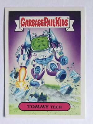Garbage Pail Kids Topps 2017 Adam-Geddon Sticker Monster 3b Tommy Tech