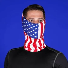 10 Pcs American Flag Face Mask Bandana Reusable Fashion Cover Neck Gaiter Scarf