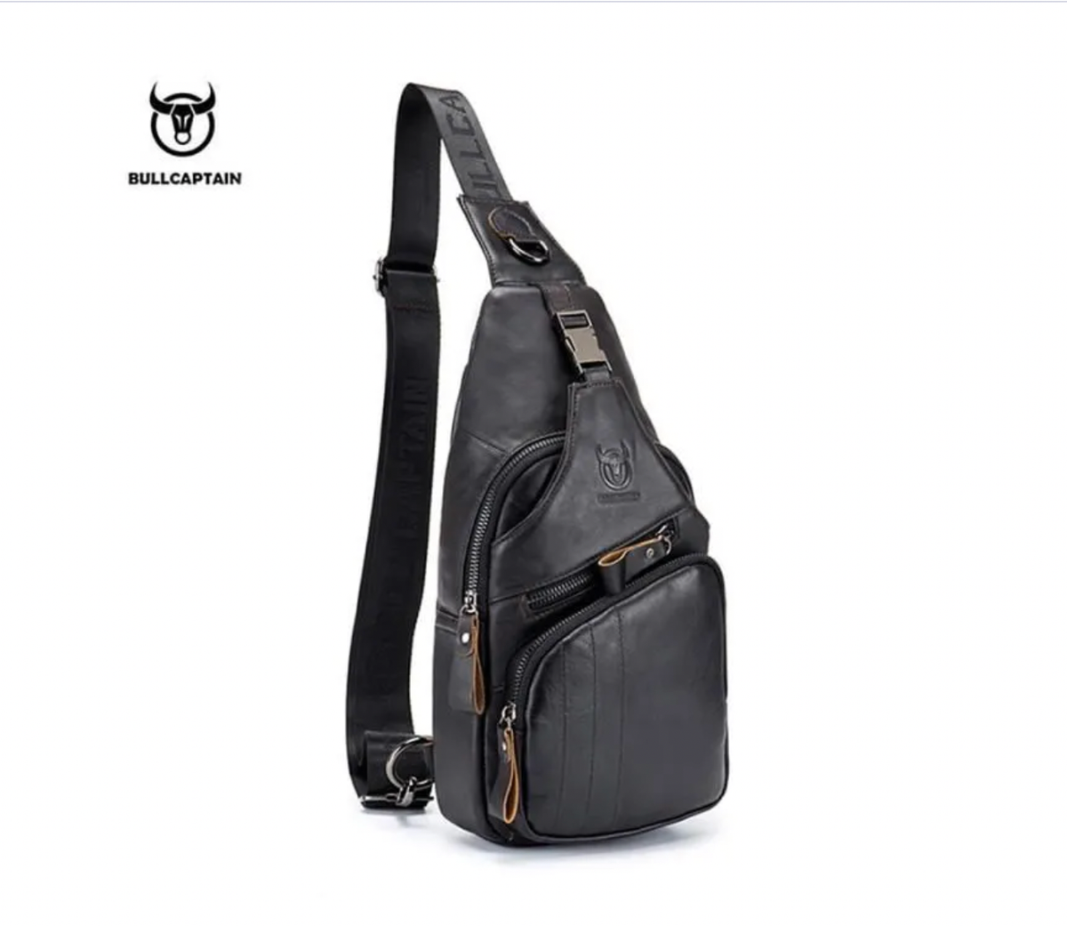 Sac de poitrine avec câble de données USB pour hommes, sac à