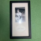Bob Grim Pitcher New York Yankees 1950s Signed Index Card with Display