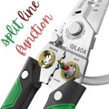 Wire Stripper 7in1 Electrician Pliers Wire & Cable Cutter Terminal Crimping Tool