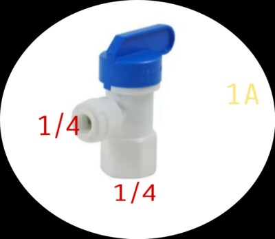 Tank Kugelhahn für Umkehrosmose RO Wasserspeicher Tank 1/4'' x 1/4'' Schlauch 