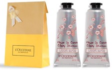 2 PC L'Occitane Cherry Blossom Perfumed Hand Cream 2X1 OZ NIB Fleurs De Cerisier