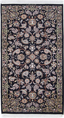 Perserteppich Tabriz 60 Raj mit Seide 136x76 cm Orientteppich Top Zustand Nr. D2