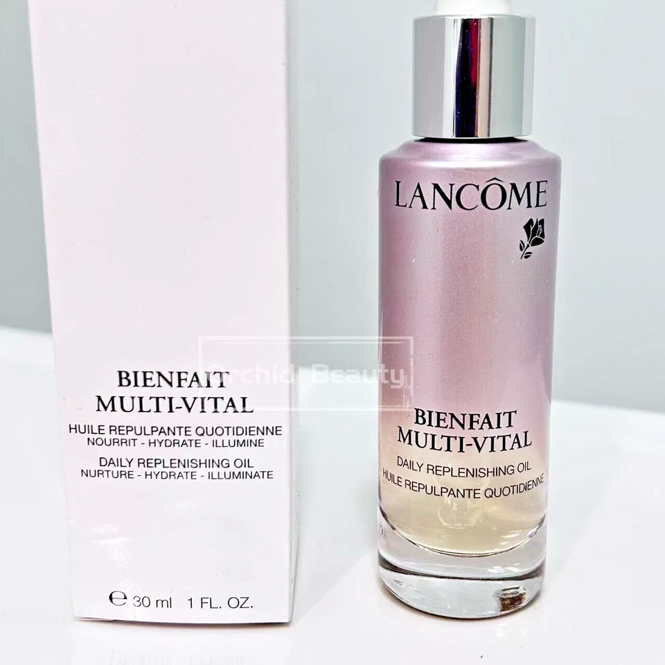 Nuevo aceite facial reponedor diario multivital Lancome Bienfait tamaño completo 30 ml/1 oz Foto 2 de 4