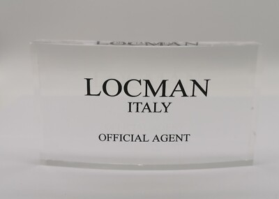 Locman Vintage Official Agent Werbung Plexiglas Display Plaque Good