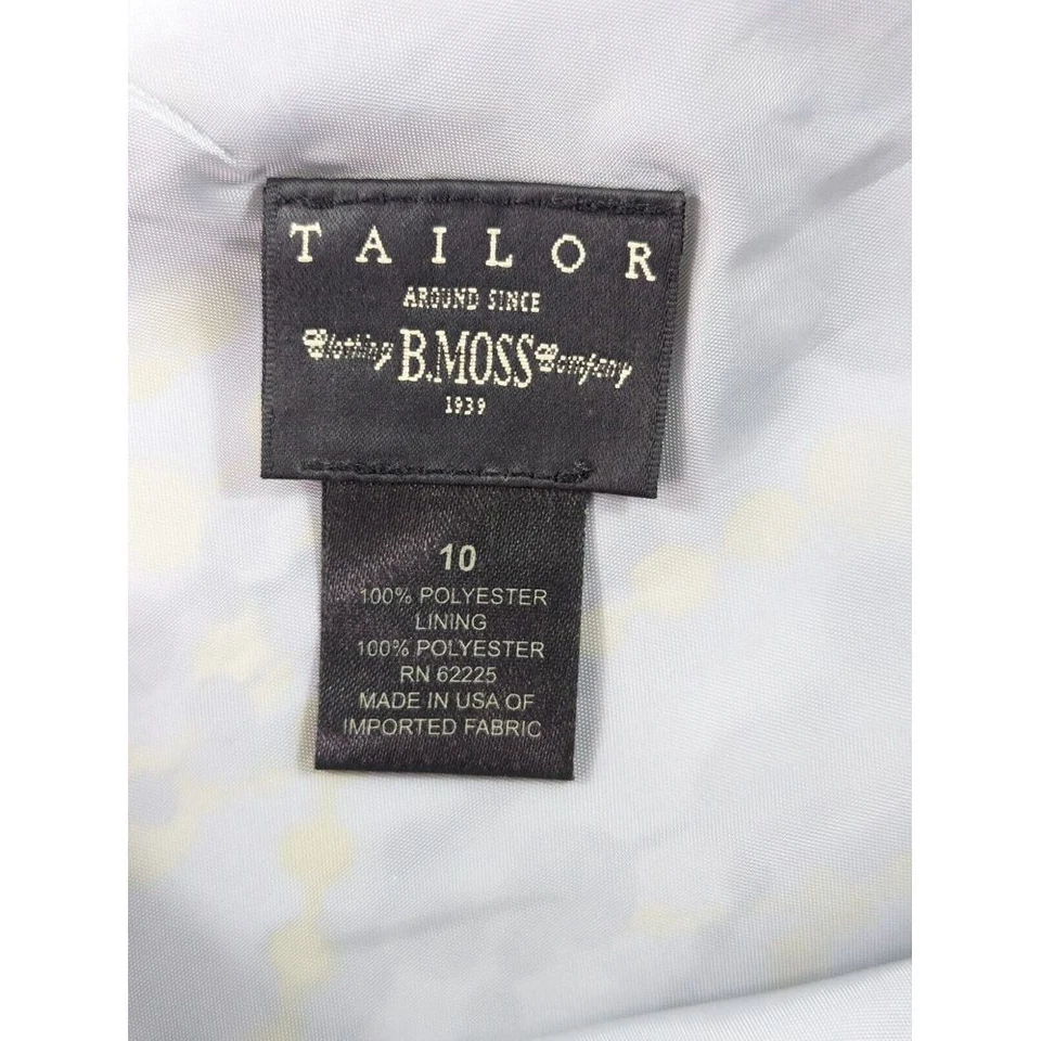 Falda Vintage Sastre B. Musgo Volantes Amarillo Gris Forrada Cremallera Geométrica Talla 10 Foto 2 de 4