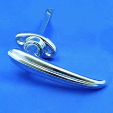 Non locking exterior door handle with raised rib - 36mm escutcheons