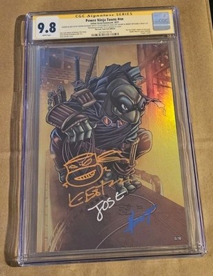 Power Ninja Toons #nn CGC 9.8 Signed By Guizar, Michaels, Sketch/signed Eastman 