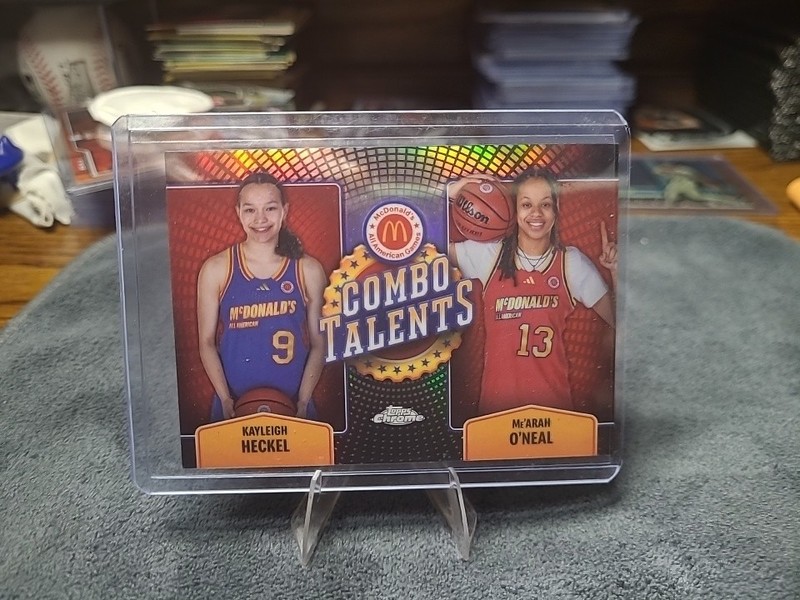 2024 Topps Chrome Combo Talents Kayleigh Heckel Me'arah O'Neal #COT-KAY