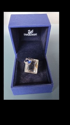 Swarovski Statement Ring mit Schwan Gravur - Größe 55 - Top Zustand