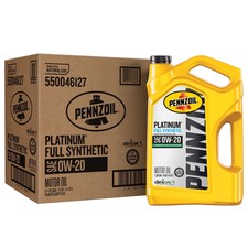 Pennzoil Platinum Full Synthetic 0W-20 Motor Oil 5-Quart, Case of 3 26.44 per gallon