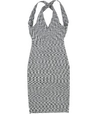GUESS Womens Criss-Cross Bodycon Dress, black, XS