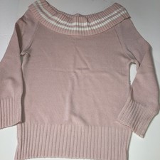 Vintage Ladies Pink Pullover Sweater Size Medium
