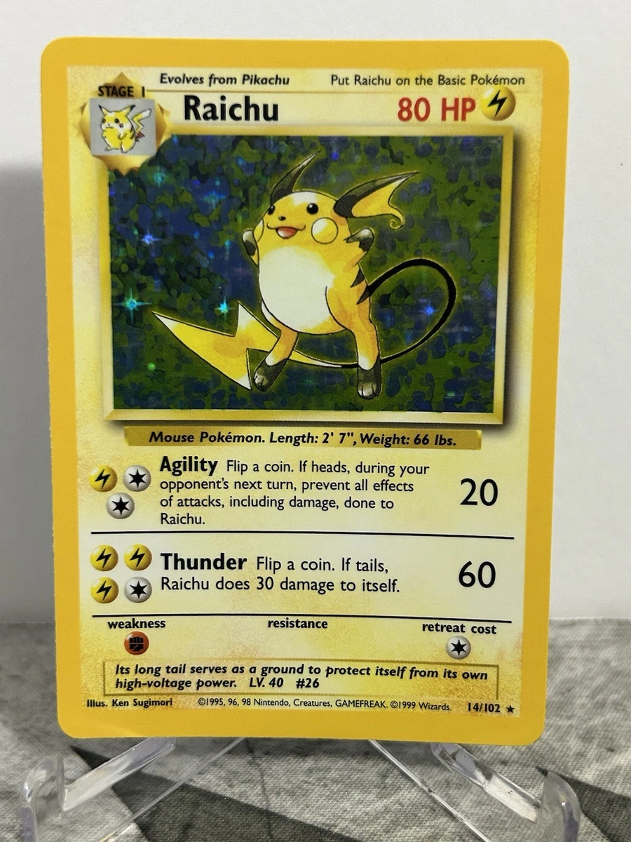 Raichu 英語版 14/102 25+ Raichu 014/102 Base Set for sale | Updated Oct 2026