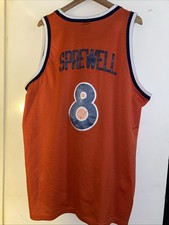 Vtg Nike Rewind New York Knicks 1978 Latrell Sprewell Sewn Jersey Orange NBA 2xl