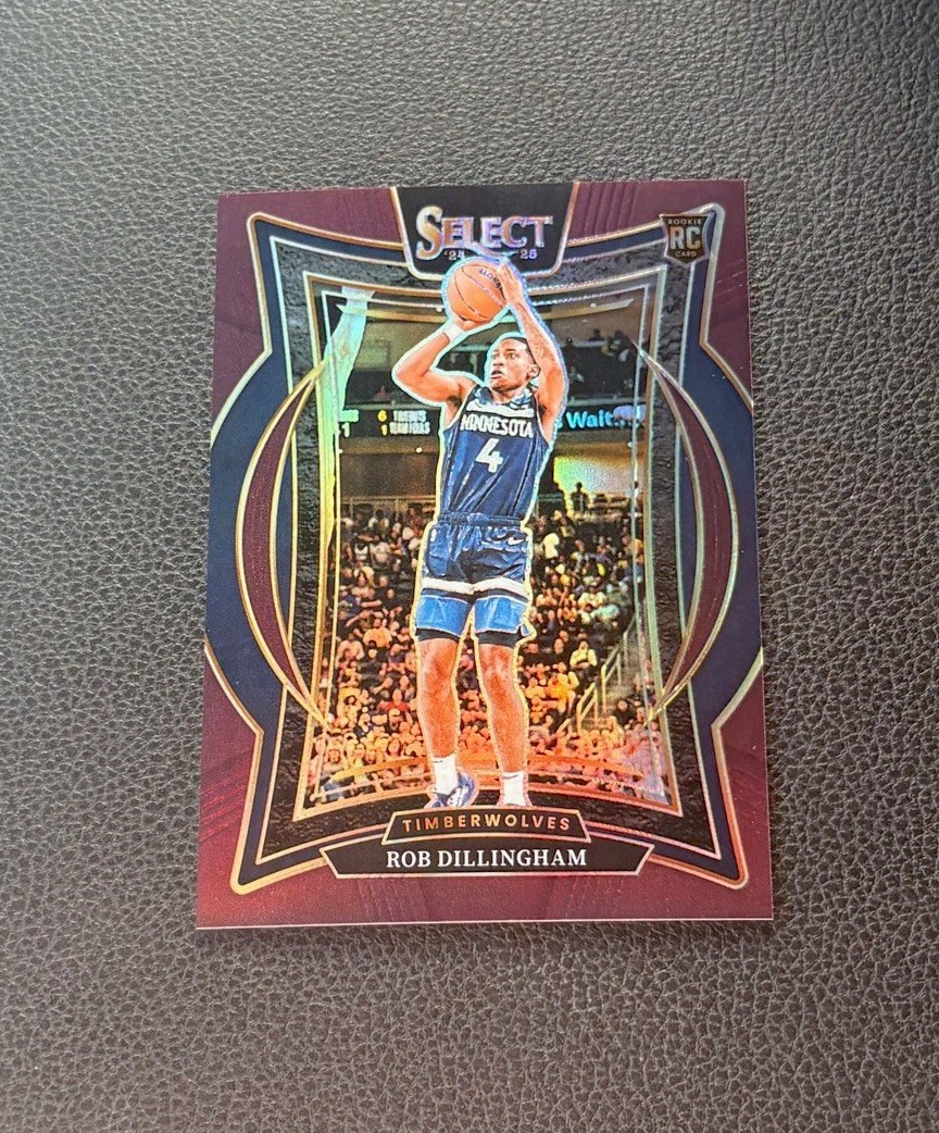 2024-25 Panini Select - Concourse Robert Dillingham #84 Maroon Prizm /175 (RC)