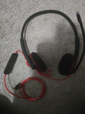 Poly Plantronics Blackwire C3220 USB-A Stereo Headset Noise Cancel Mic Zoom PC