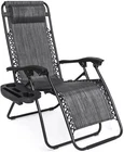 Outdoor Reclining Chair Zero Gravity Chair Patio Pool Lounge Chair Camping Chair