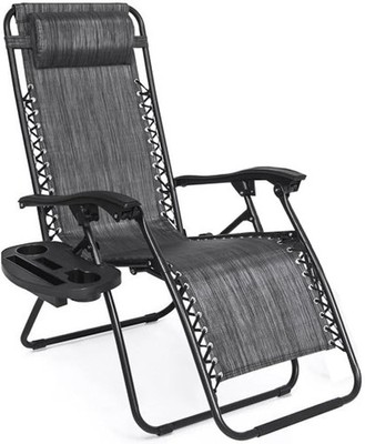 Outdoor Reclining Chair Zero Gravity Chair Patio Pool Lounge Chair Camping Chair