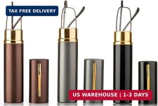 3 Packs Pocket Compact Reading Glasses in Tube, Spring Hinged, Portable with Pen